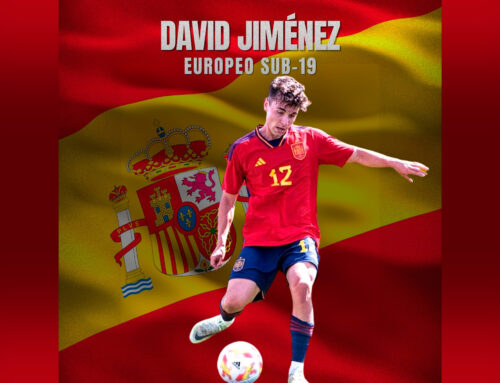 David Jiménez con la selección de fútbol sub-19 de España