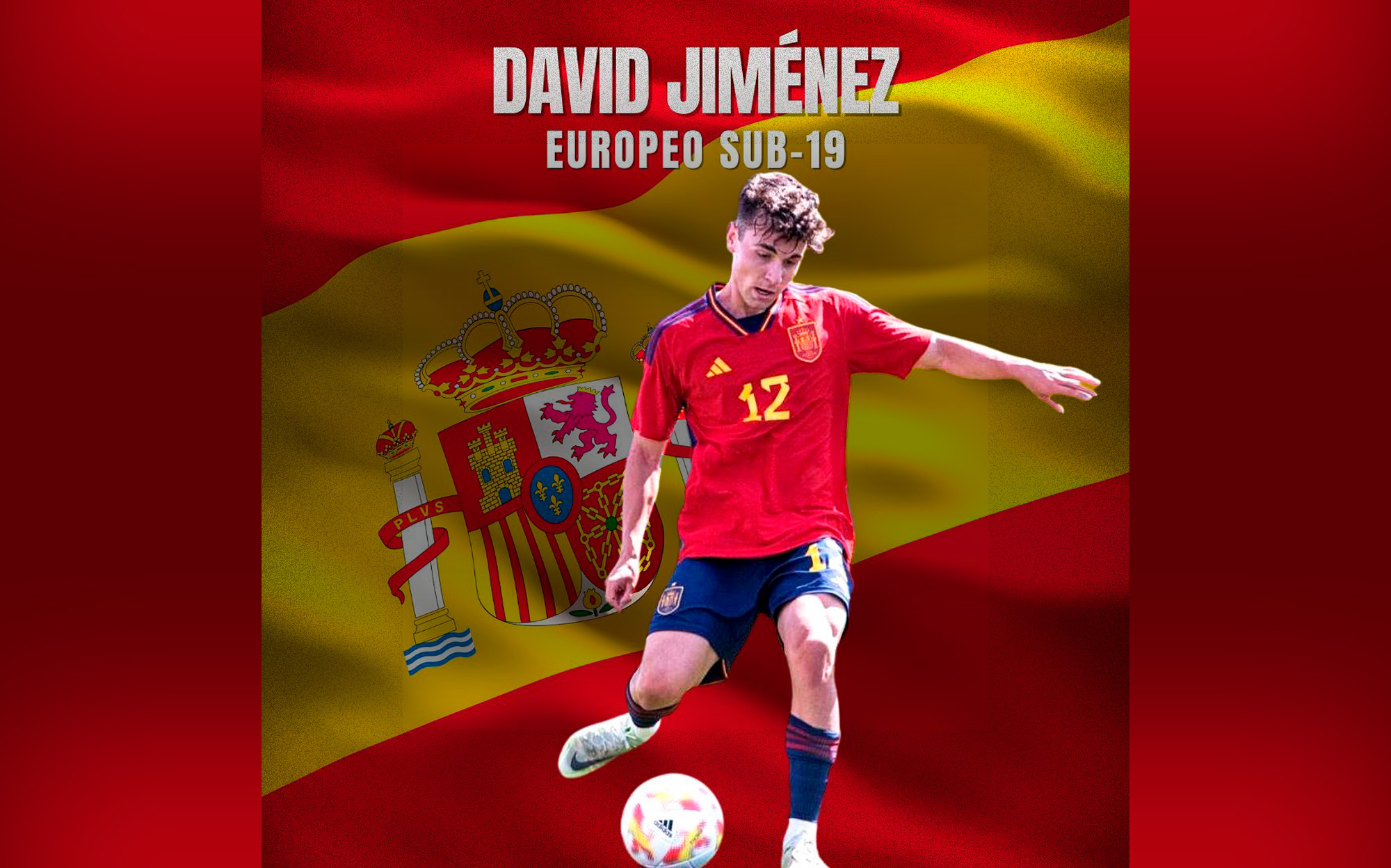Imagen de David Jiménez convocado con la selección sub-19 de España