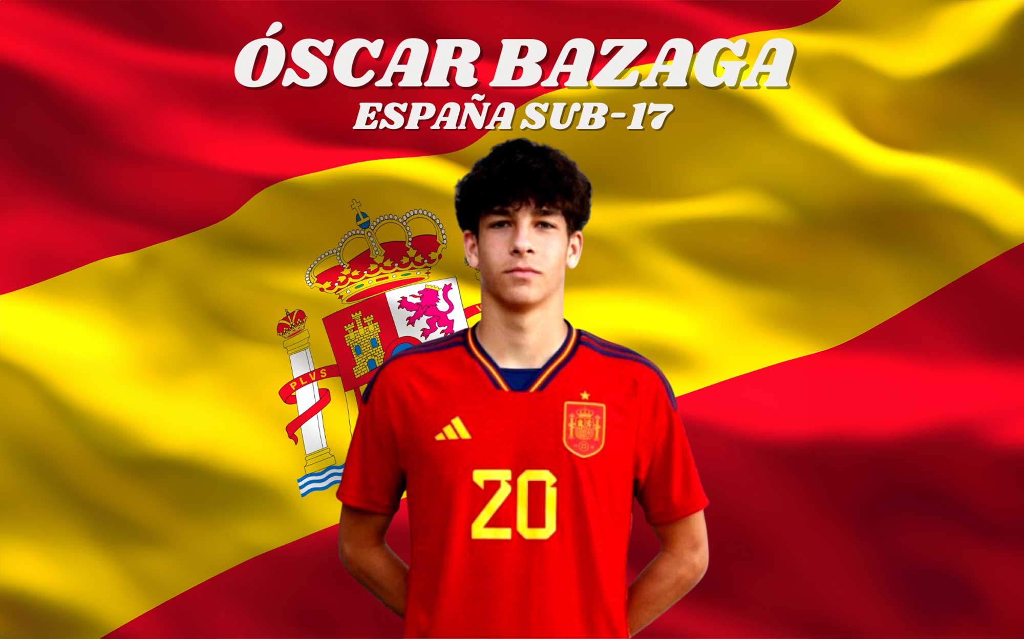Óscar Bazaga, jugador de la seleccion española Sub-17