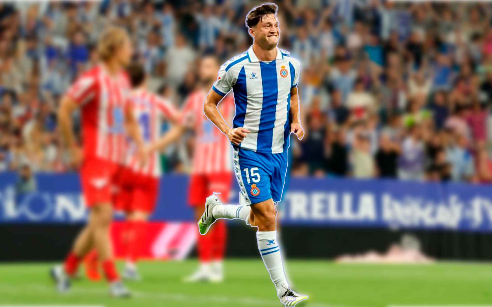 Imagen de Miguel Rubio que debuta en el Espanyol con un gol