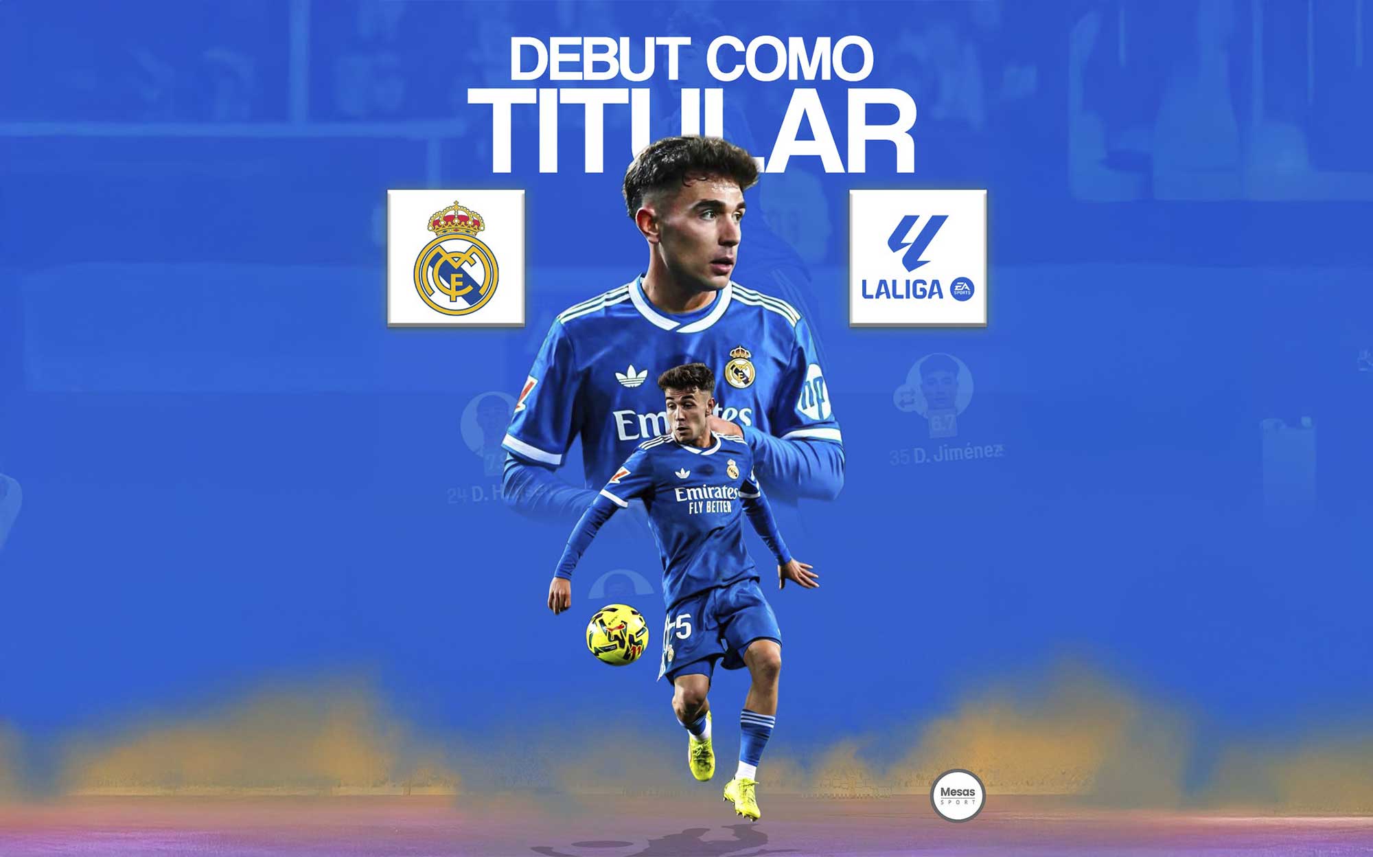 David Jiménez celebra con victoria su debut como titular en la Liga EASPORT con el Real Madrid